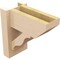 Ekena Millwork 6-in W x 12-in D x 12-in H Funston Slat Rough Cedar Woodgrain TimberThane Outlooker, Primed Tan OUTUR060X12X12FST24RCPR - alternate 3